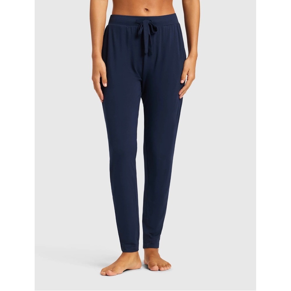 Studio N Natori Womens Navy Blue Pajama Pants Jogger Lounge Sleepwear Small 4/6